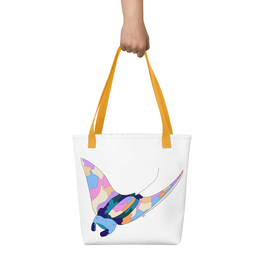 Sunset Beach Manta Ray - Tote Bag