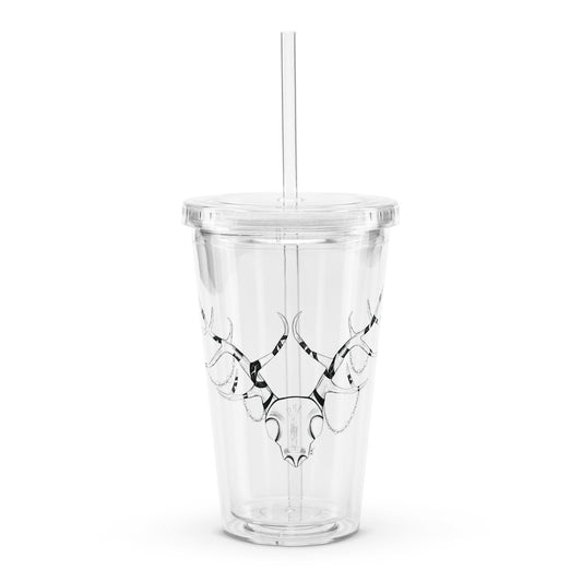 Extravagant Deer Skull - Plastic Tumbler