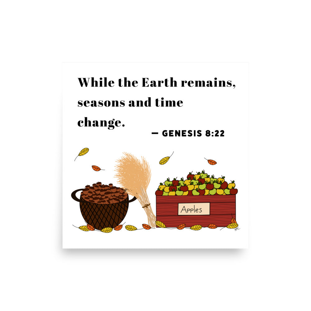 Genesis 8:22 Fall - Poster