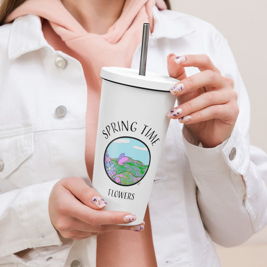 Spring Time Flowers - Metal Tumbler