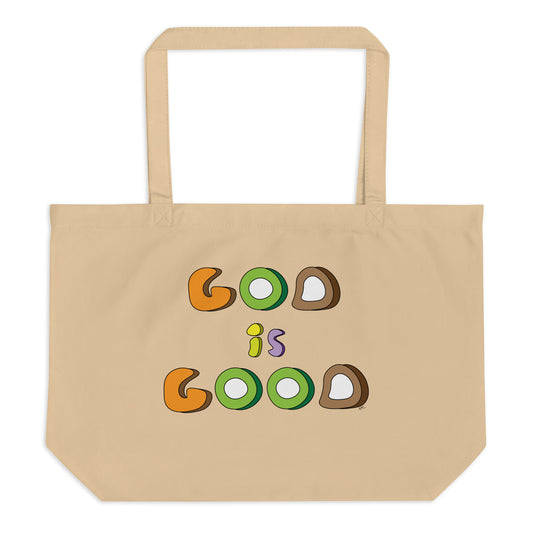 God is Good - Brown Tote Bag