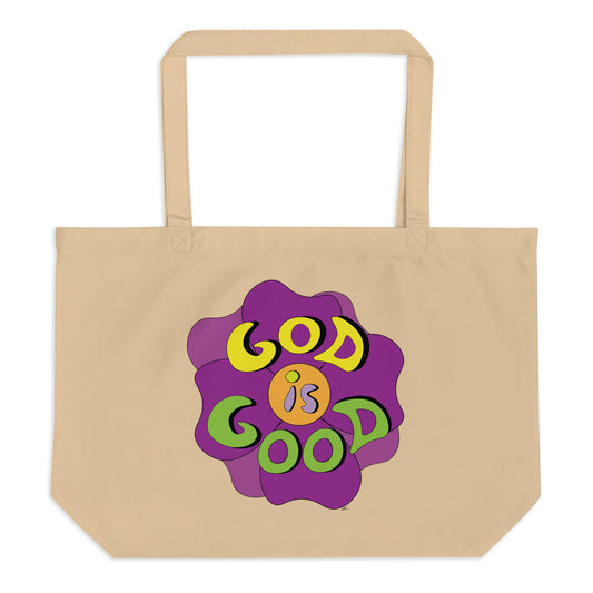 God is Good (Flower) - Brown Tote Bag