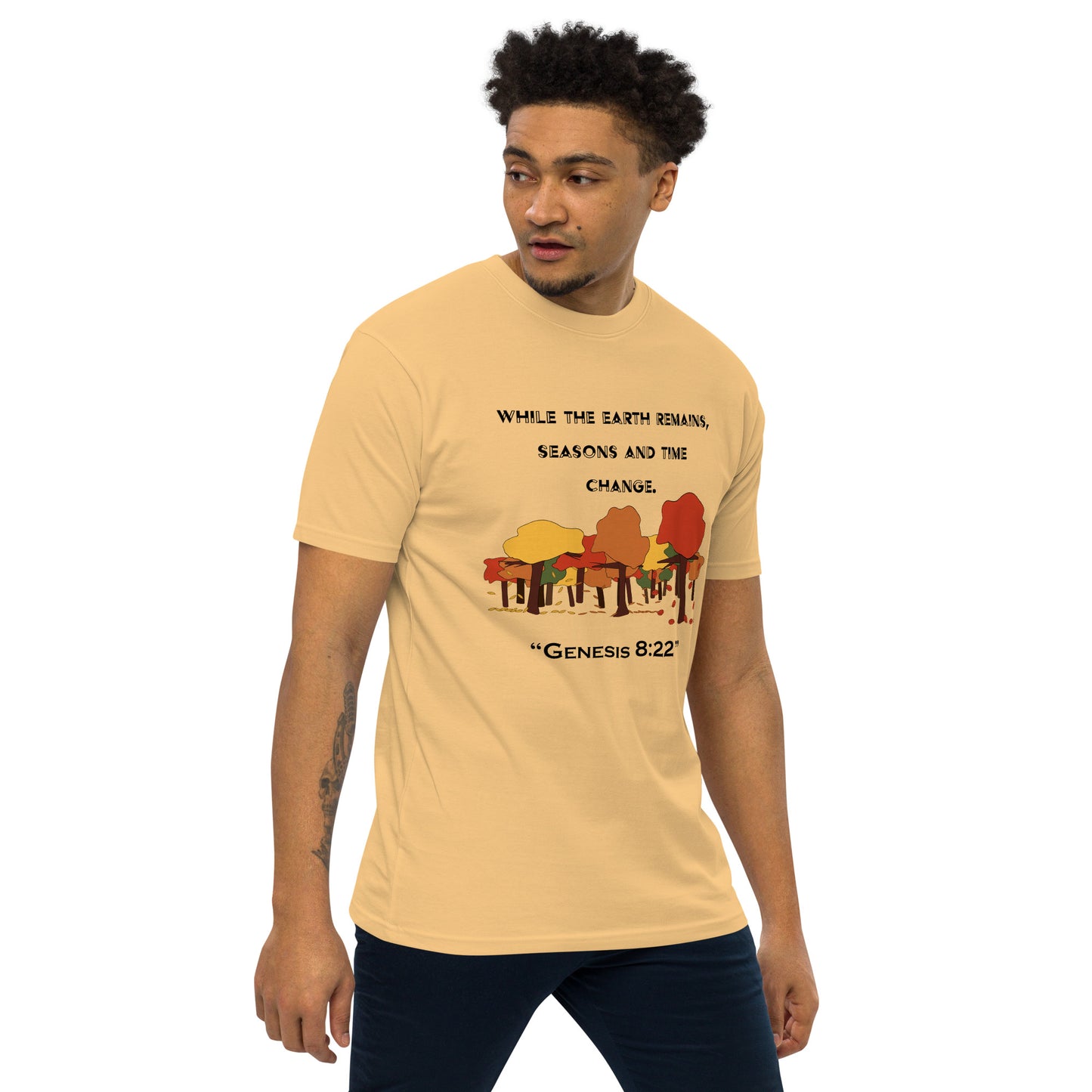 Genesis 8:22 Fall - Men's T-Shirt