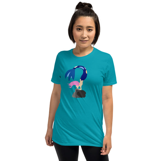 Pink Haired Mermaid - Women's T-Shirt
