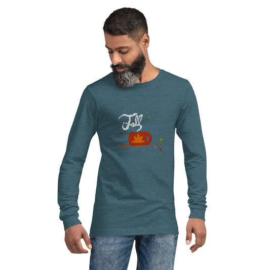 A Warm Cup of Fall - Men's Long Sleeved Shirt