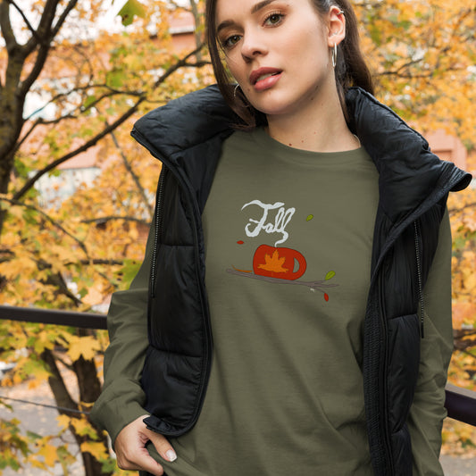 A Warm Cup of Fall - Women's Long Sleeved Shirt