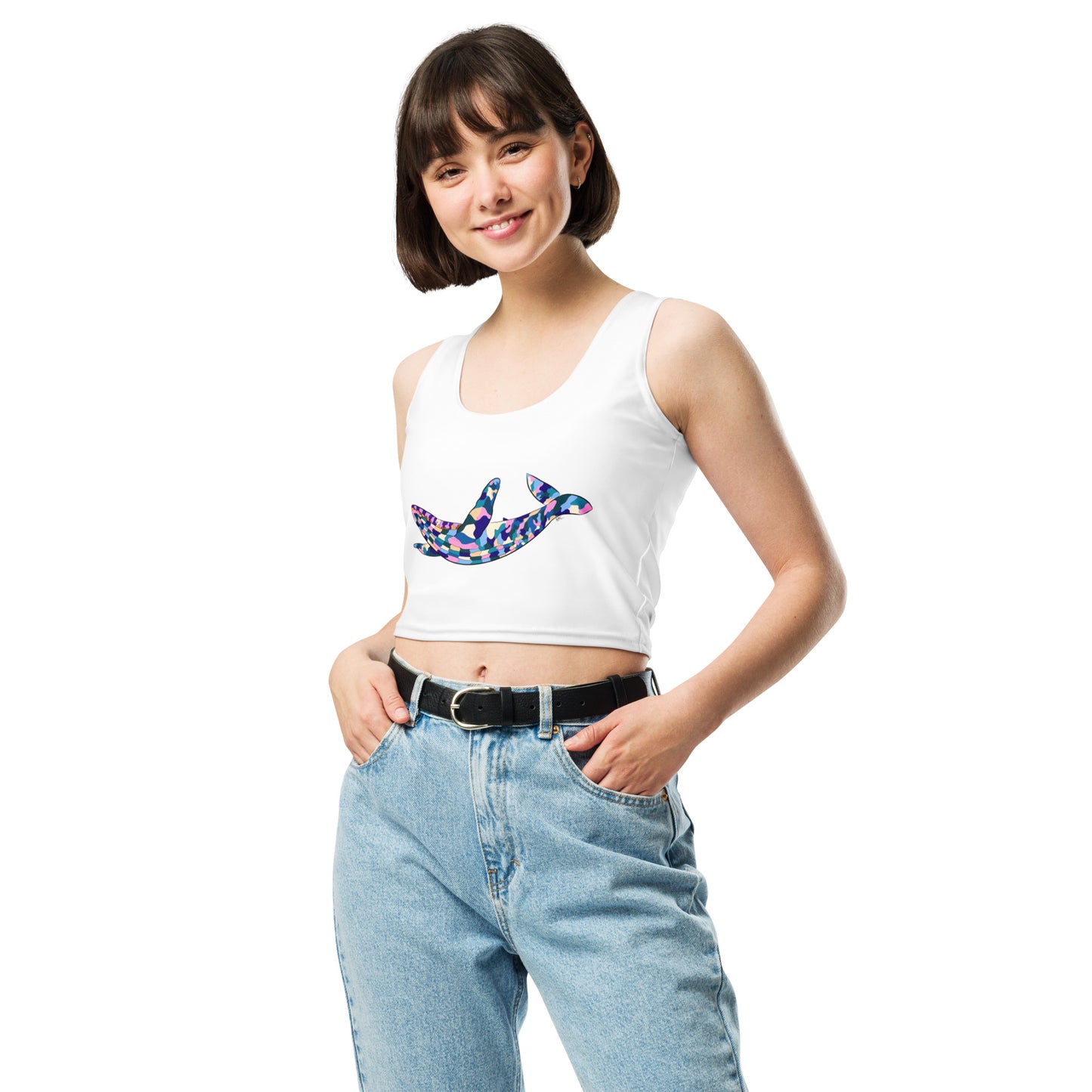 Oceania Patch Humpback Whale - Women's Crop Top
