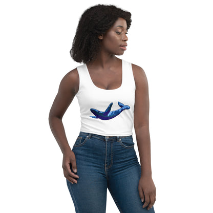 Blue Blotch Humpback Whale - Women's Crop Top