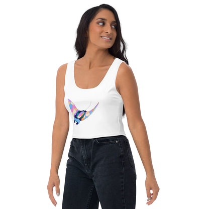 Sunset Beach Manta Ray - Women's Crop Top