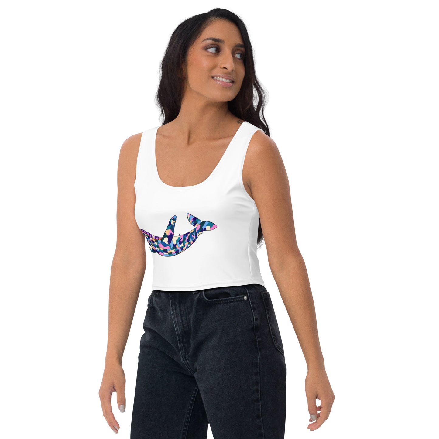 Oceania Patch Humpback Whale - Women's Crop Top