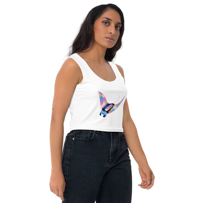 Sunset Beach Manta Ray - Women's Crop Top
