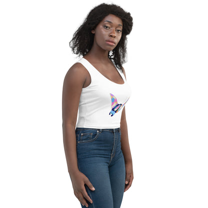 Sunset Beach Manta Ray - Women's Crop Top