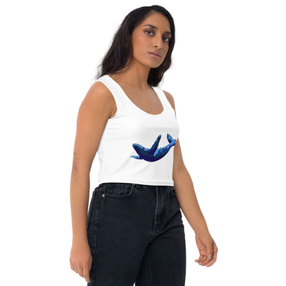 Blue Blotch Humpback Whale - Women's Crop Top