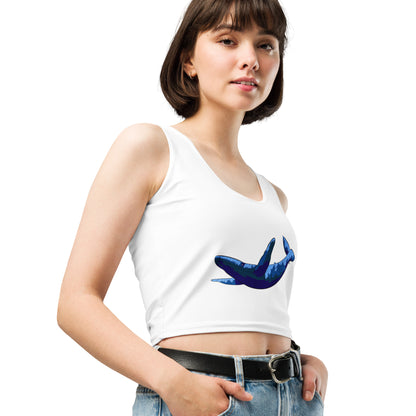 Blue Blotch Humpback Whale - Women's Crop Top