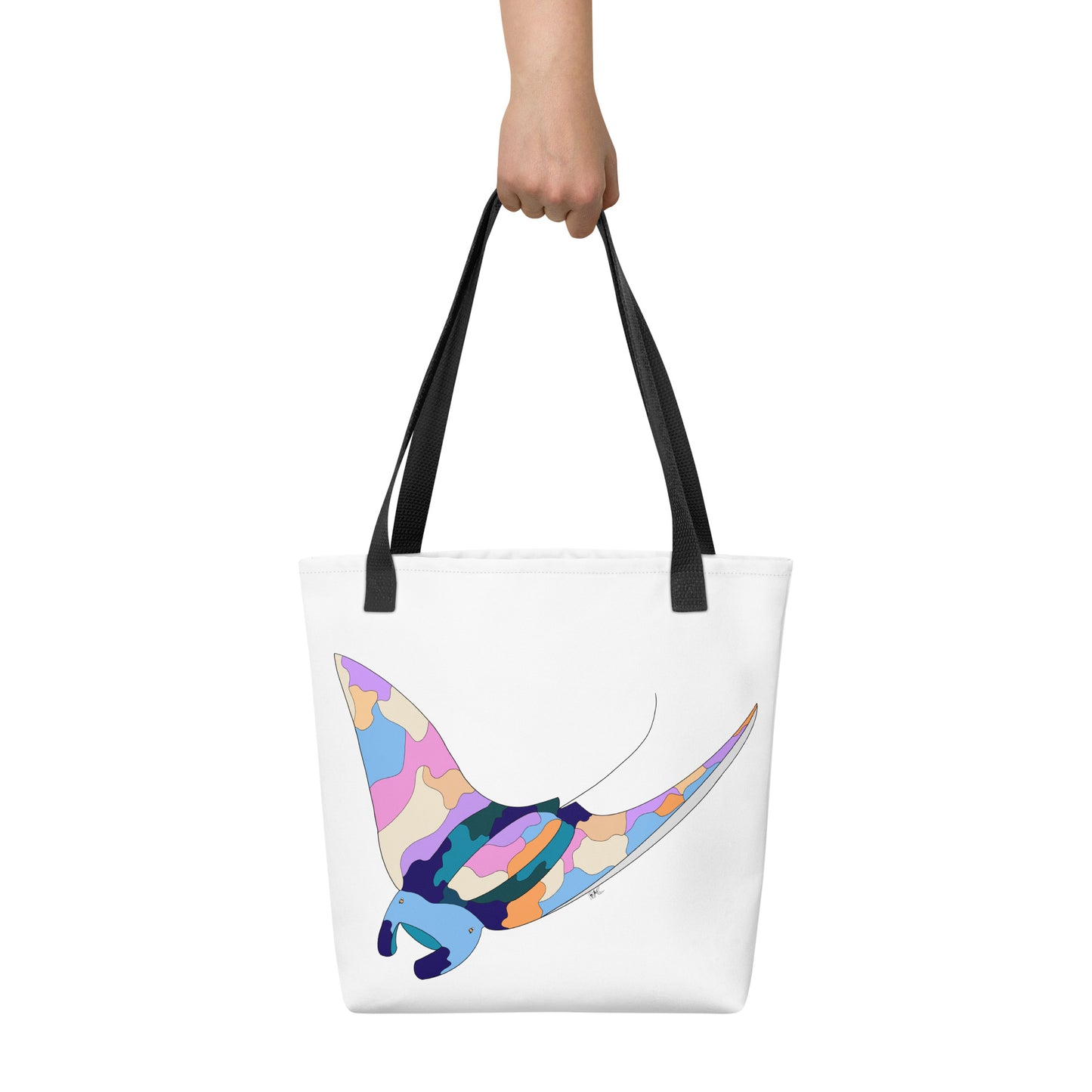 Sunset Beach Manta Ray - Tote Bag