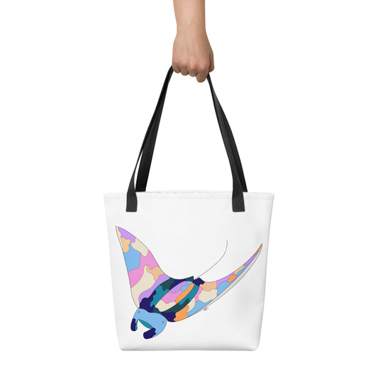 Sunset Beach Manta Ray - Tote Bag