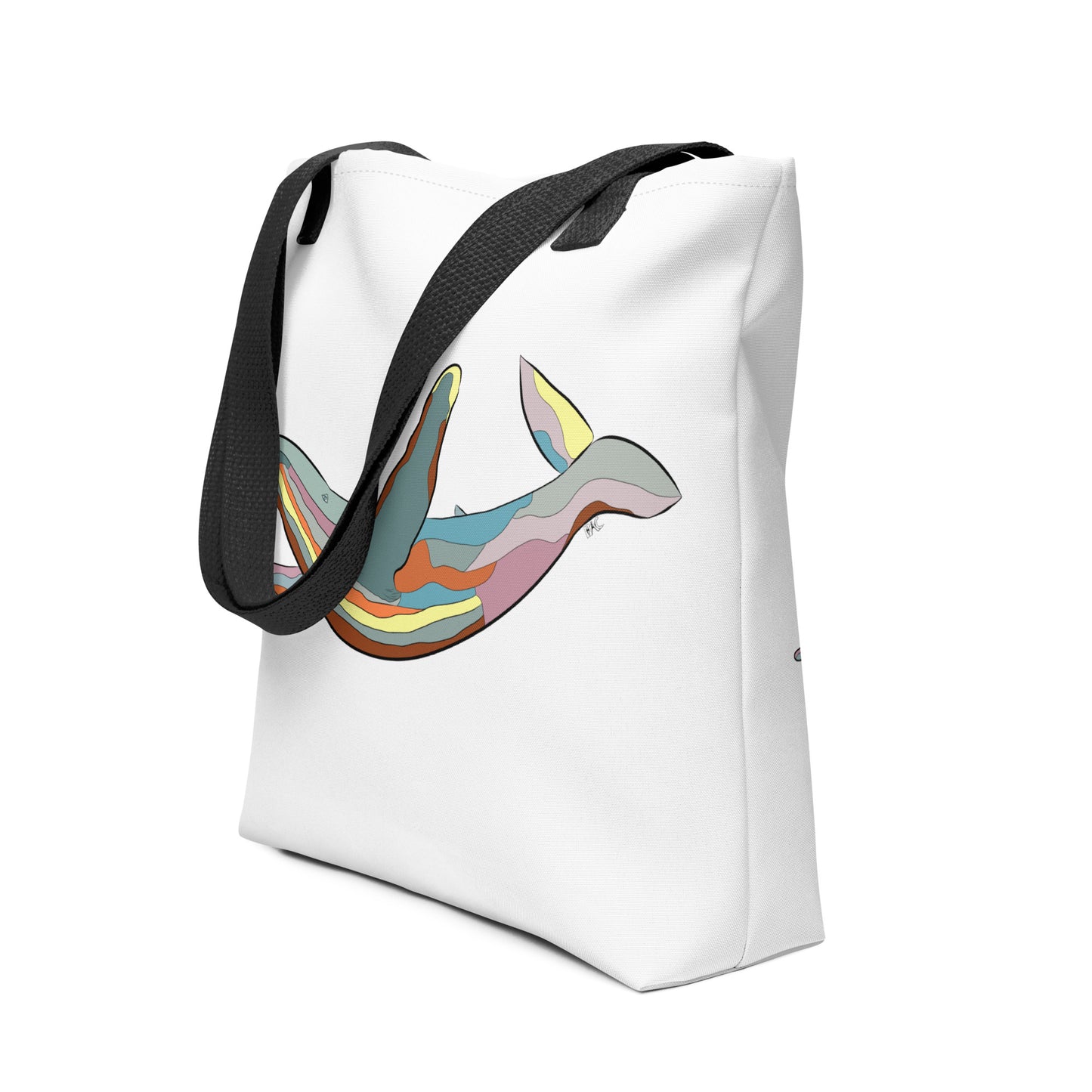 Turquoise Sunset Humpback Whale - Tote Bag