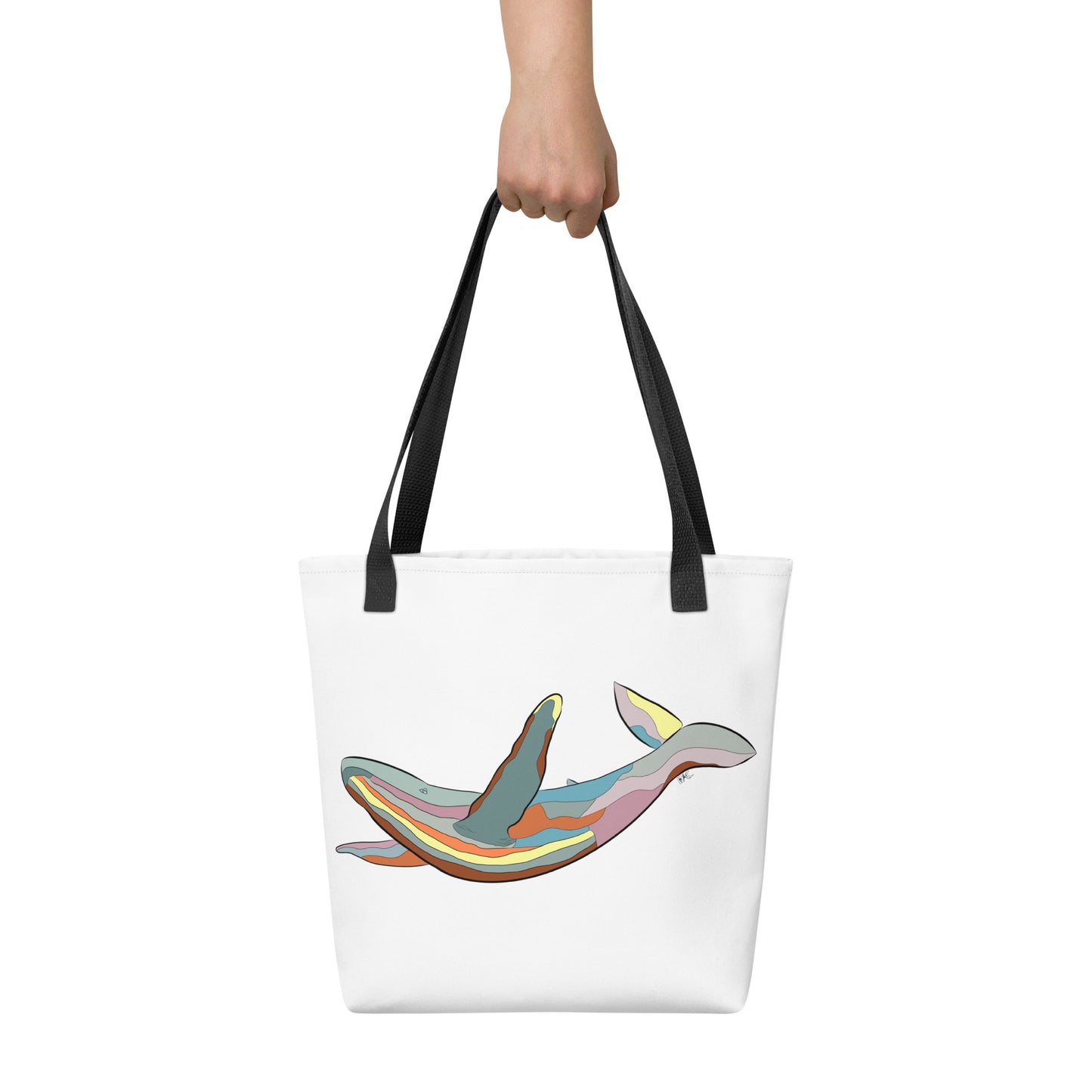 Turquoise Sunset Humpback Whale - Tote Bag