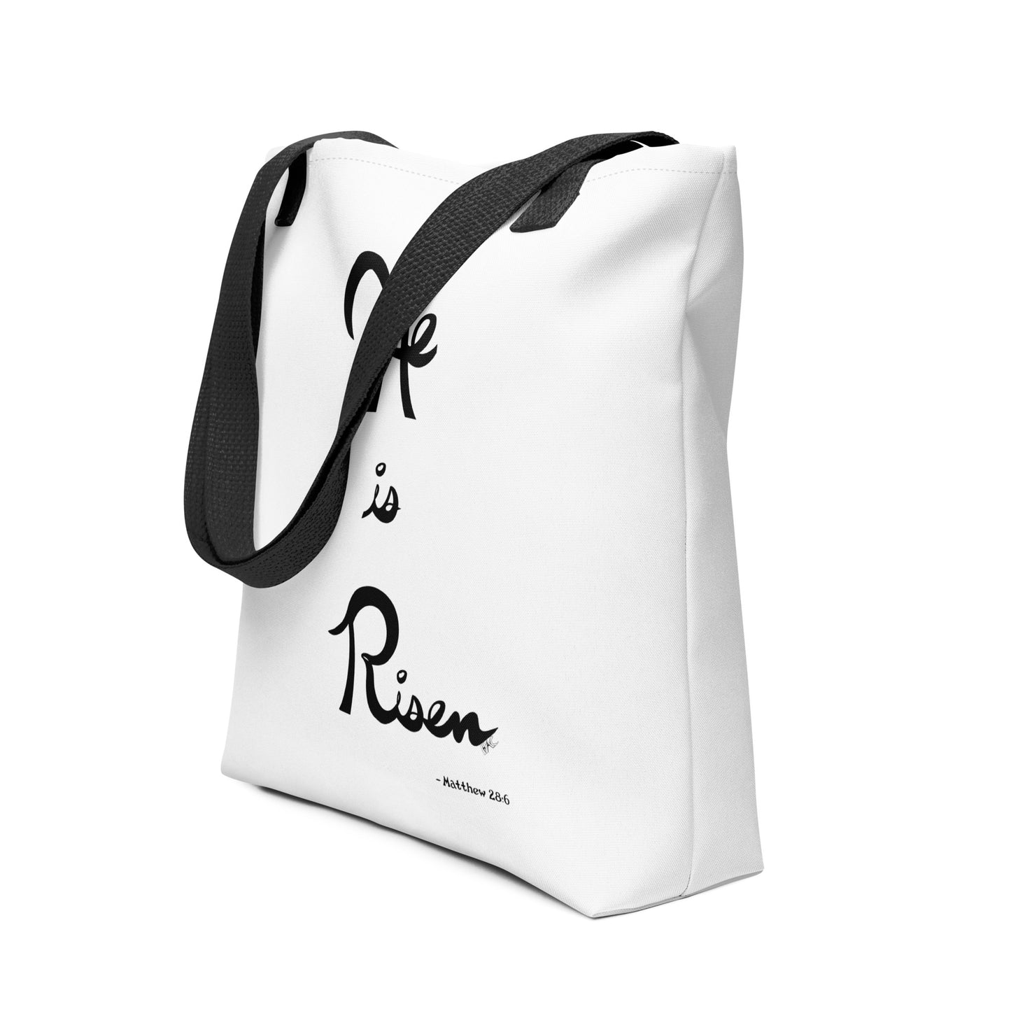 He Is Risen (Plain Lettering) - Tote Bag