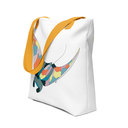 Turquoise Sunset Manta Ray - Tote Bag