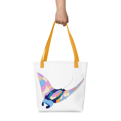 Sunset Beach Manta Ray - Tote Bag