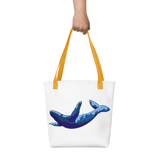 Blue Blotch Humpback Whale - Tote bag