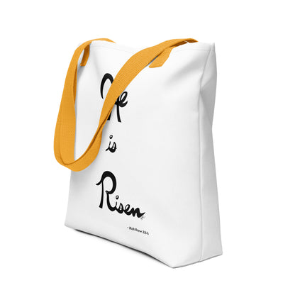 He Is Risen (Plain Lettering) - Tote Bag