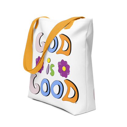 God is Good (Two Flowers) - Tote Bag