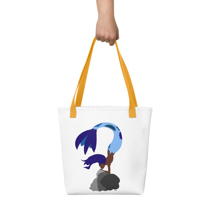 Blue Haired Mermaid - Tote Bag