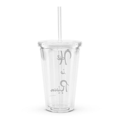 He is Risen (Plain Lettering) - Plastic Tumbler