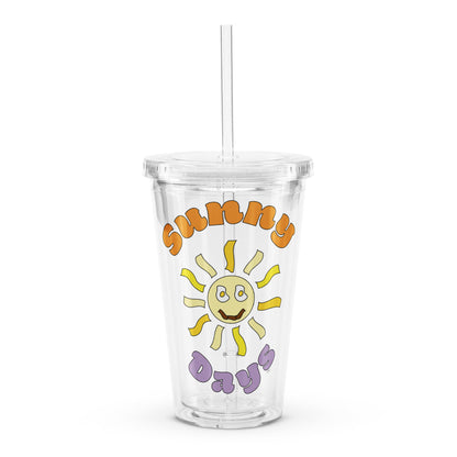 Retro Sunny Days - Plastic Tumbler