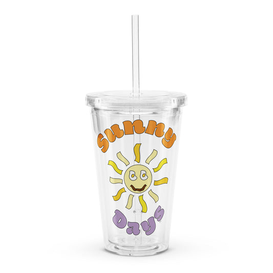 Retro Sunny Days - Plastic Tumbler