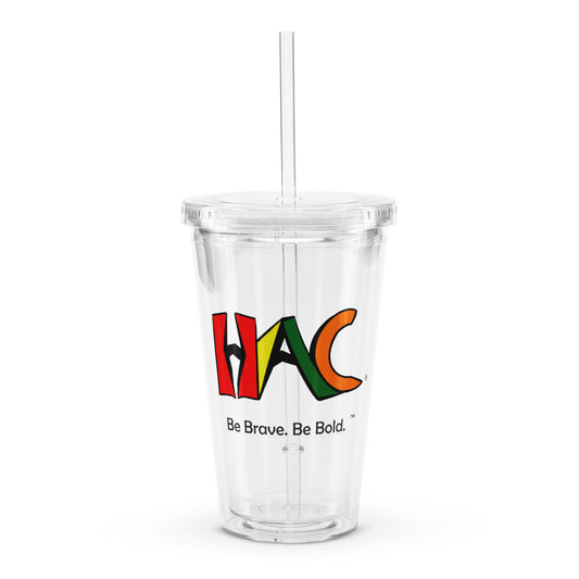HAC Logo With Tagline - Plastic Tumbler