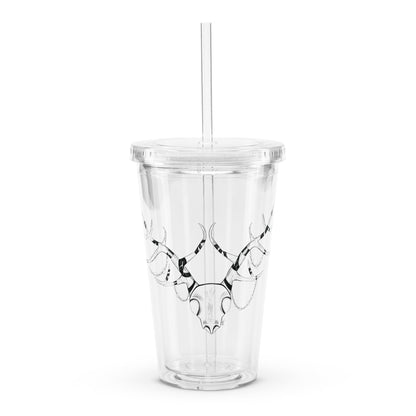 Extravagant Deer Skull - Plastic Tumbler