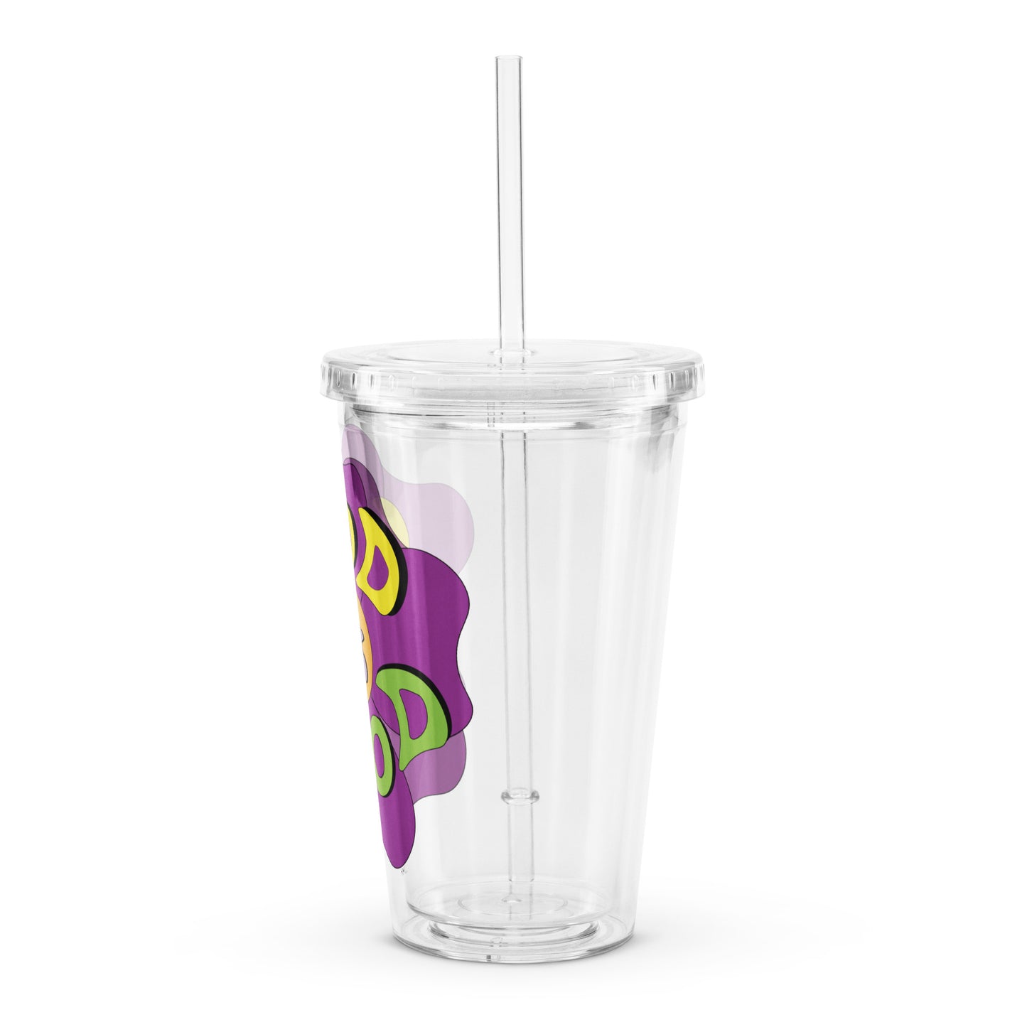 God is Good (Flower) - Plastic Tumbler