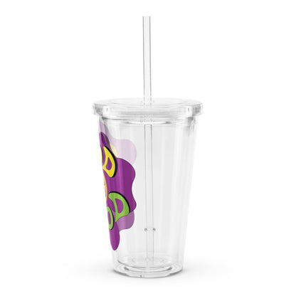 God is Good (Flower) - Plastic Tumbler