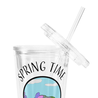 Spring Time Flowers - Plastic Tumbler