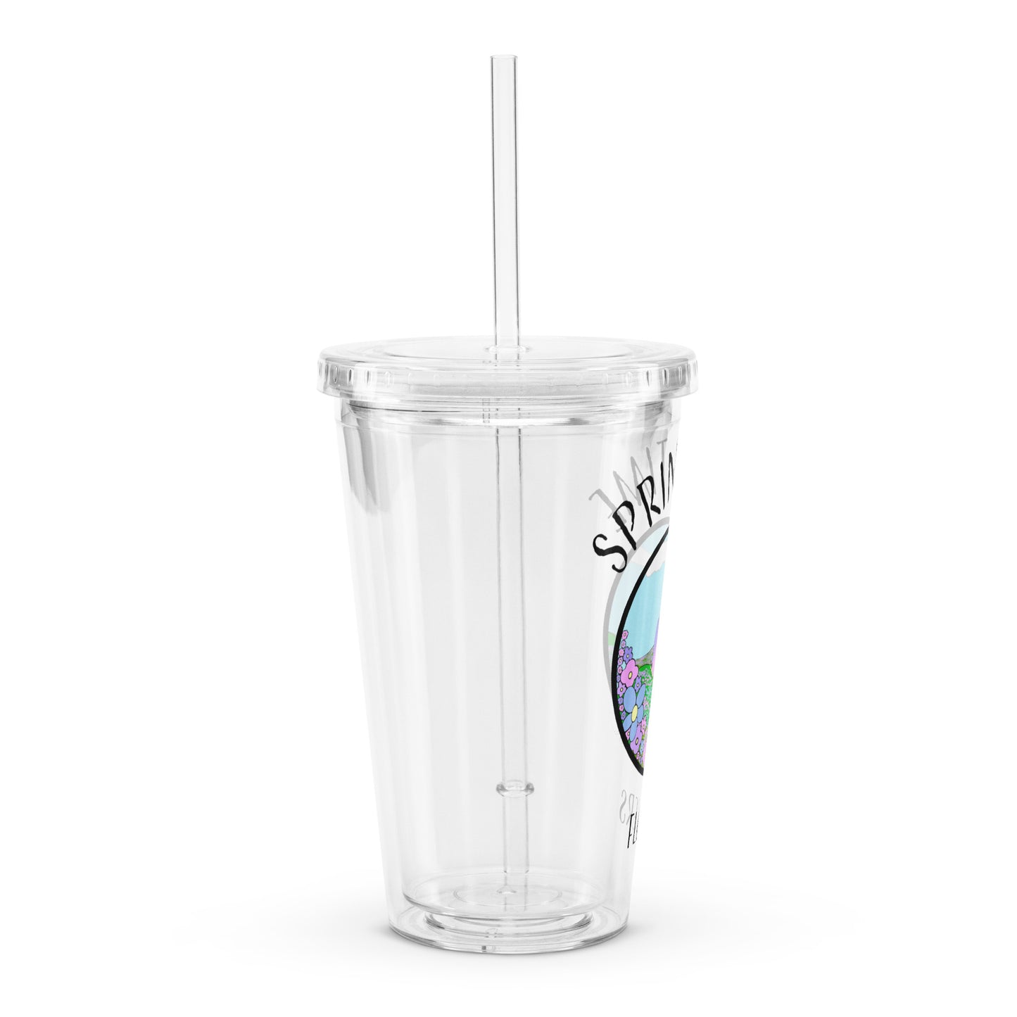 Spring Time Flowers - Plastic Tumbler