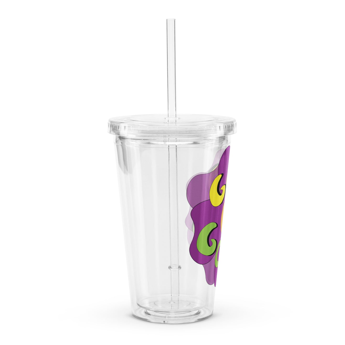 God is Good (Flower) - Plastic Tumbler