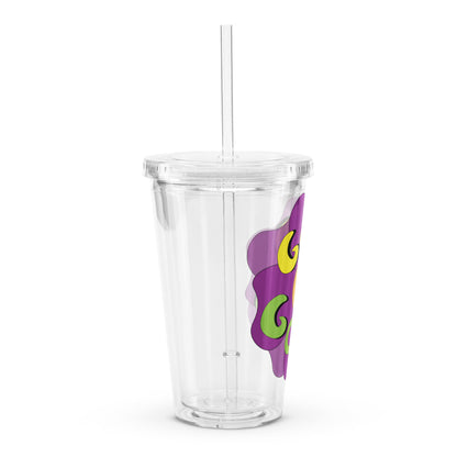 God is Good (Flower) - Plastic Tumbler