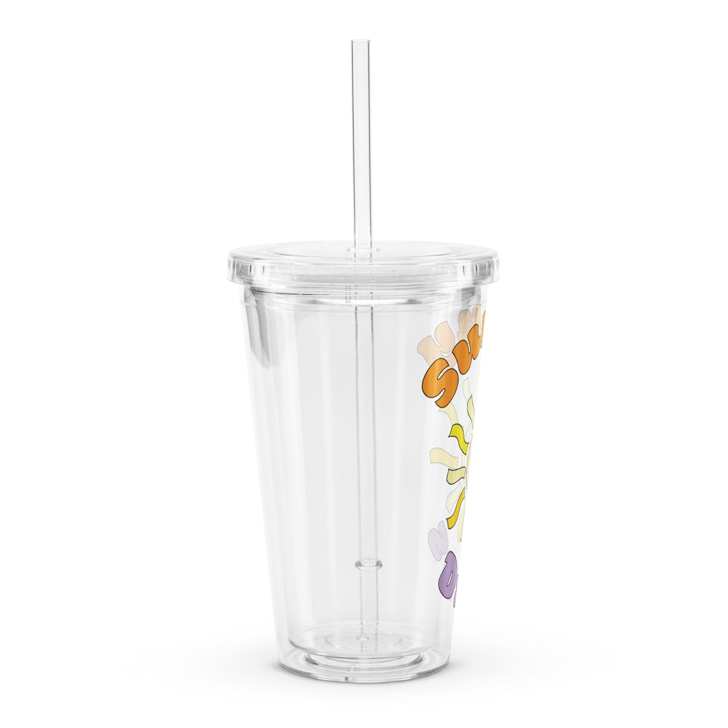 Retro Sunny Days - Plastic Tumbler