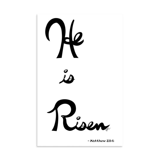 He is Risen (Plain Lettering) - Poster