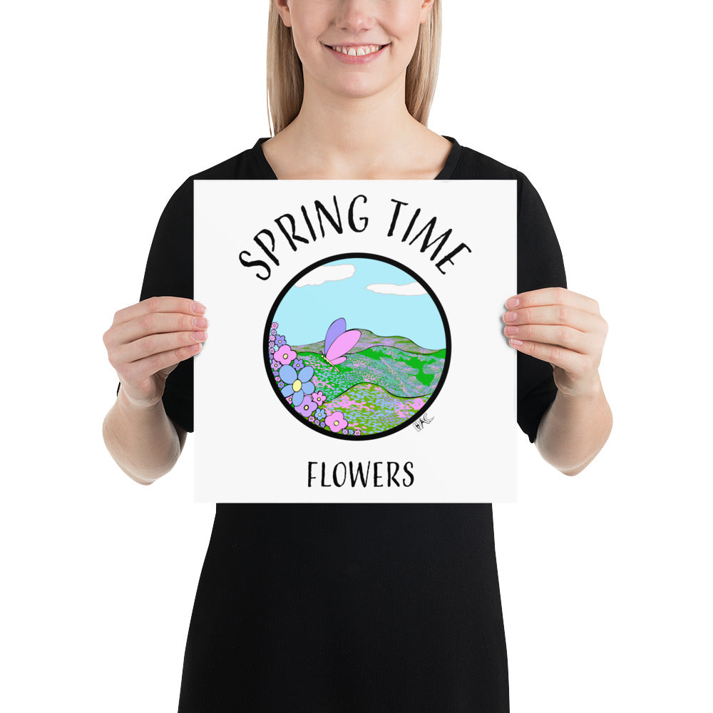 Spring Time Flowers - Poster