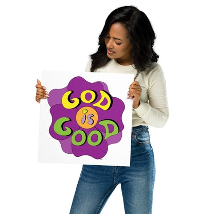 God is Good (Flower) - Poster