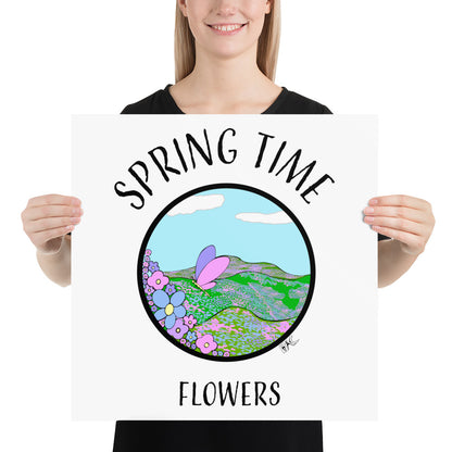 Spring Time Flowers - Poster
