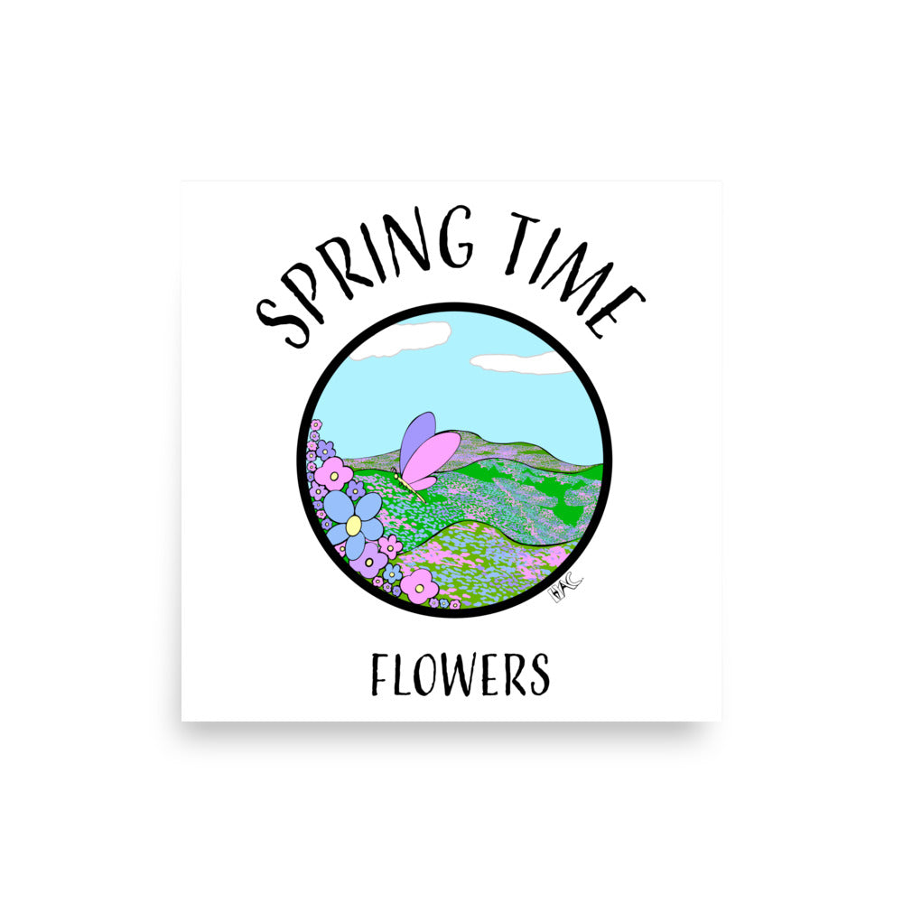 Spring Time Flowers - Poster