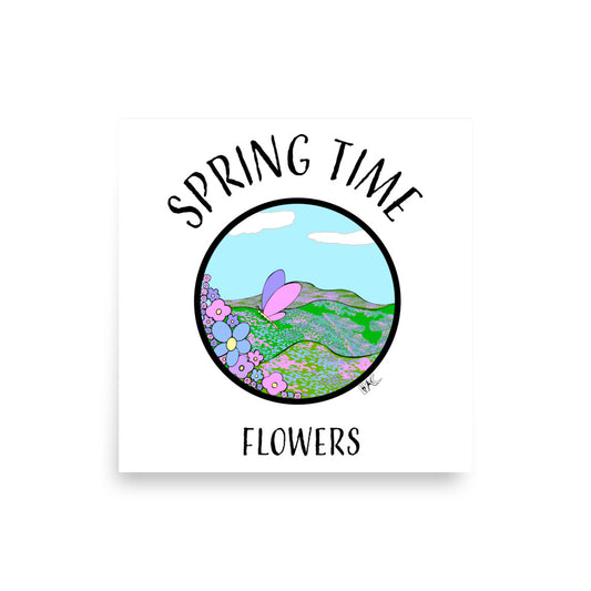 Spring Time Flowers - Poster