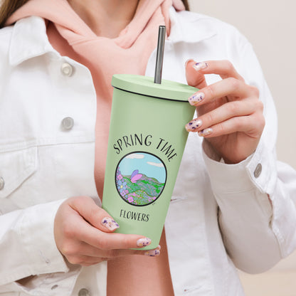 Spring Time Flowers - Metal Tumbler