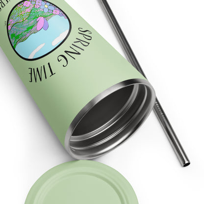 Spring Time Flowers - Metal Tumbler
