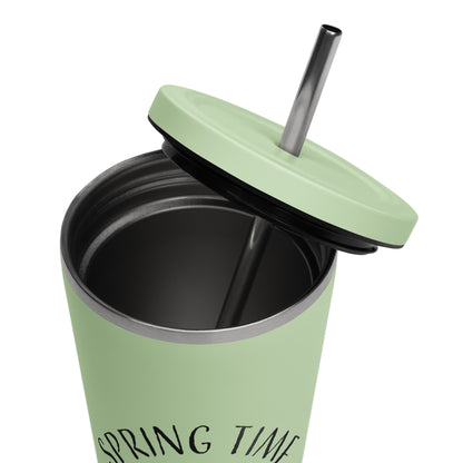 Spring Time Flowers - Metal Tumbler